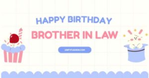 Happy birthday brother in law
