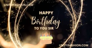 Happy birthday to you sir