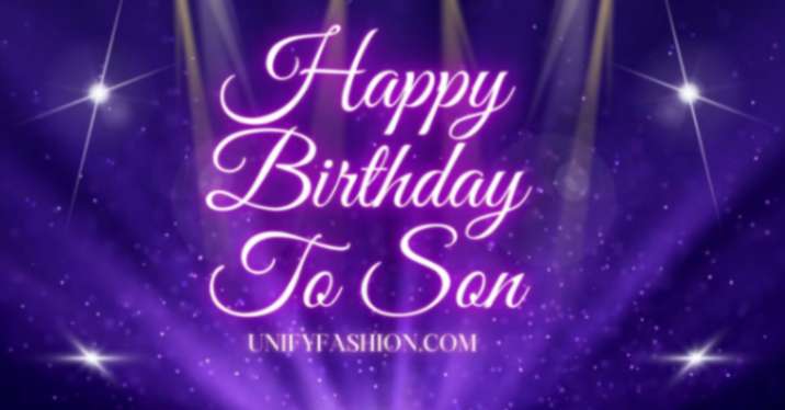 Happy birthday to son