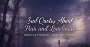 Sad Quotes About Pain and Loneliness