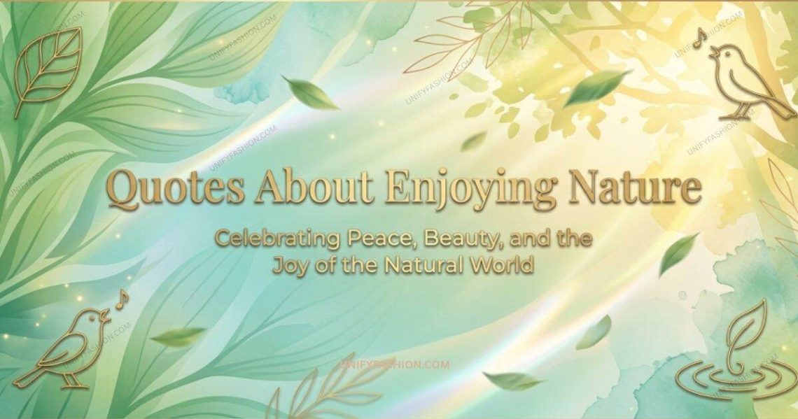 Quotes About Enjoying Nature