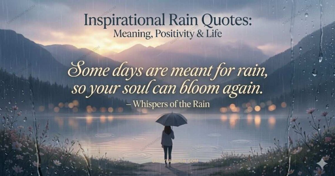 Inspirational Rain Quotes Meaning, Positivity & Life